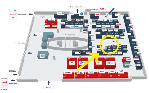 The location of the SoluForce booth, number: C7