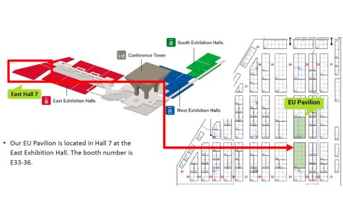 The location of the SoluForce booth, number: E33-36 (stand 61)