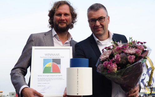 Left: Robert-Jan Berg, Managing Director, SoluForce. Right: Eertwijn van den Dool, Project Director, Groningen Seaports