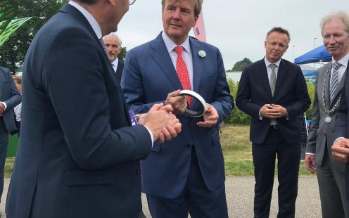 SoluForce royal approval by King Willem Alexander of the Netherlands