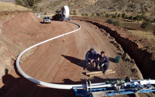 SoluForce electrofusion in line installation Iraq mountains