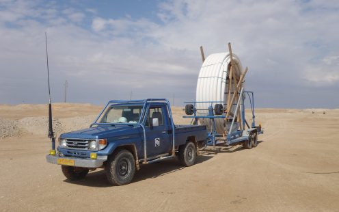 SoluForce Libya Uncoiling Trailer